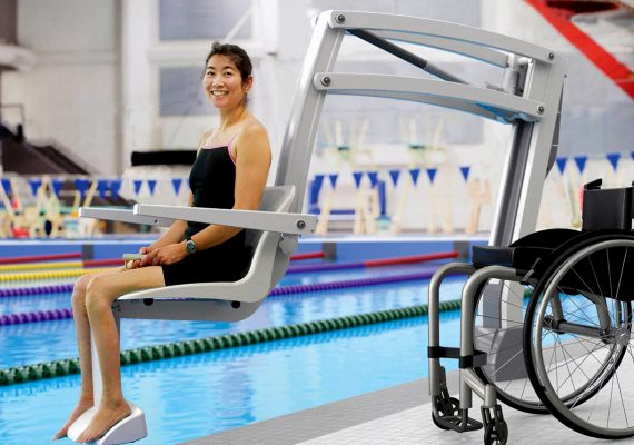 wheelchair lift pool